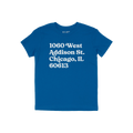 Chicago Baseball Stadium North Side Address Kids T-shirt