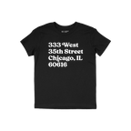 Chicago Baseball Stadium South Side Address Kids T-shirt