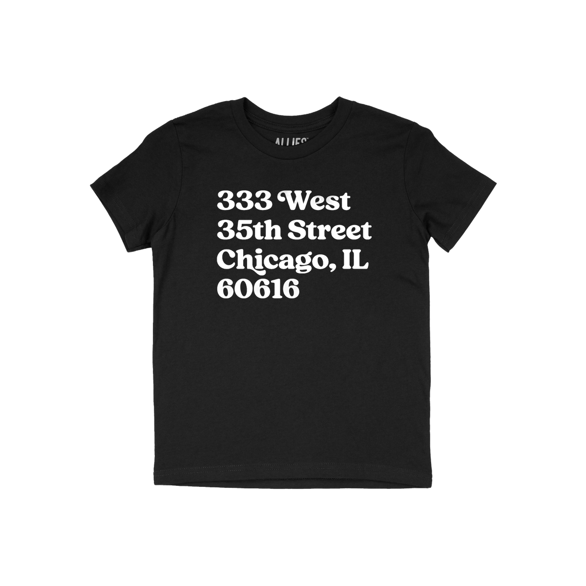 Chicago Baseball Stadium South Side Address Kids T-shirt