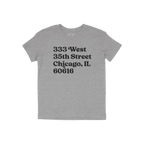 Chicago Baseball Stadium South Side Address Kids T-shirt