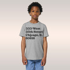 Chicago Baseball Stadium South Side Address Kids T-shirt