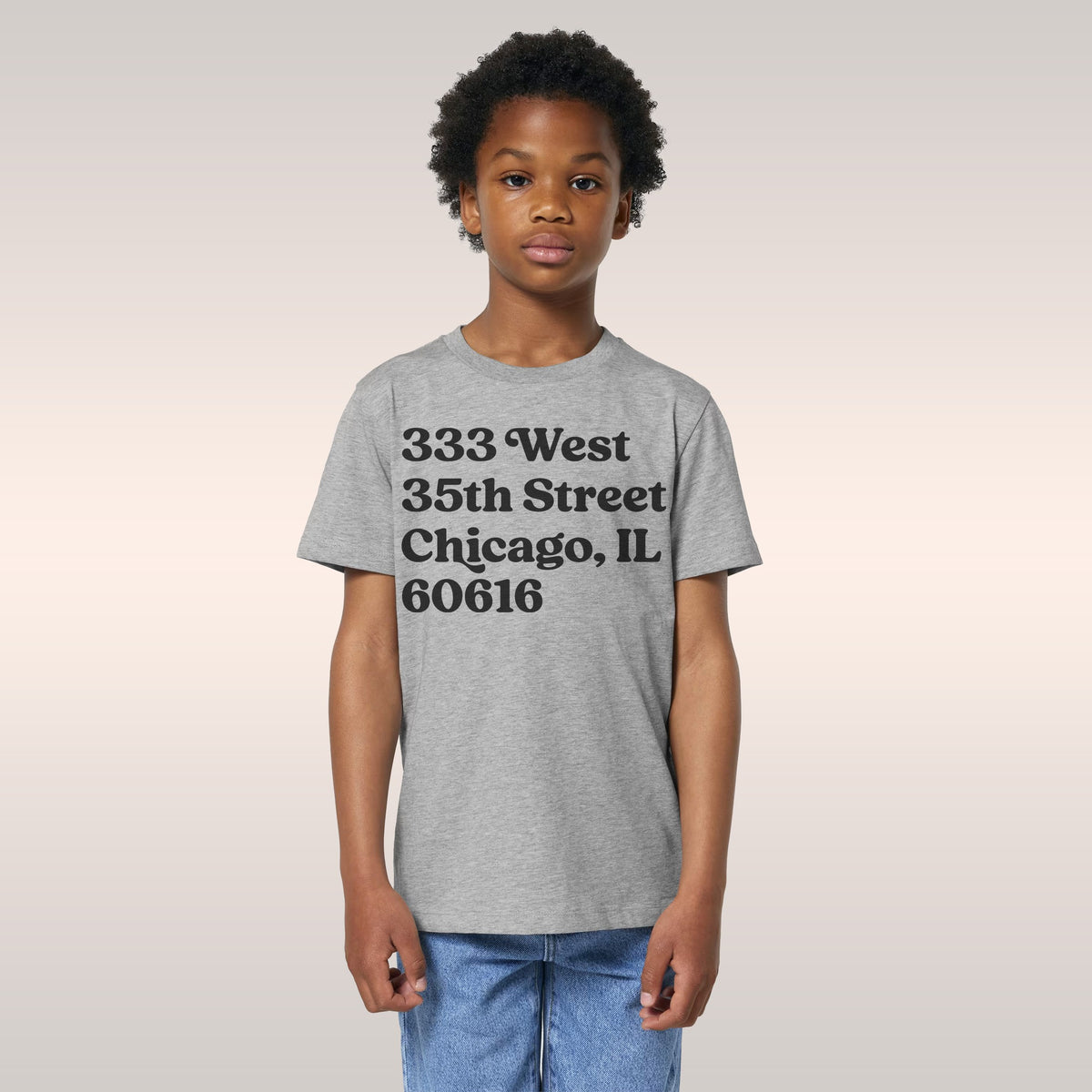 Chicago Baseball Stadium South Side Address Kids T-shirt