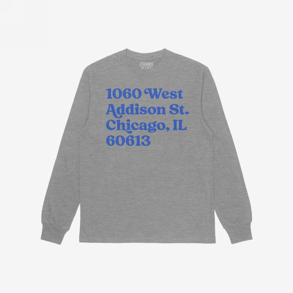 Chicago Baseball Stadium North Side Address T-shirt