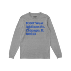 Chicago Baseball Stadium North Side Address Long Sleeve T-shirt