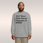 Chicago Baseball Stadium South Side Address Long Sleeve T-shirt