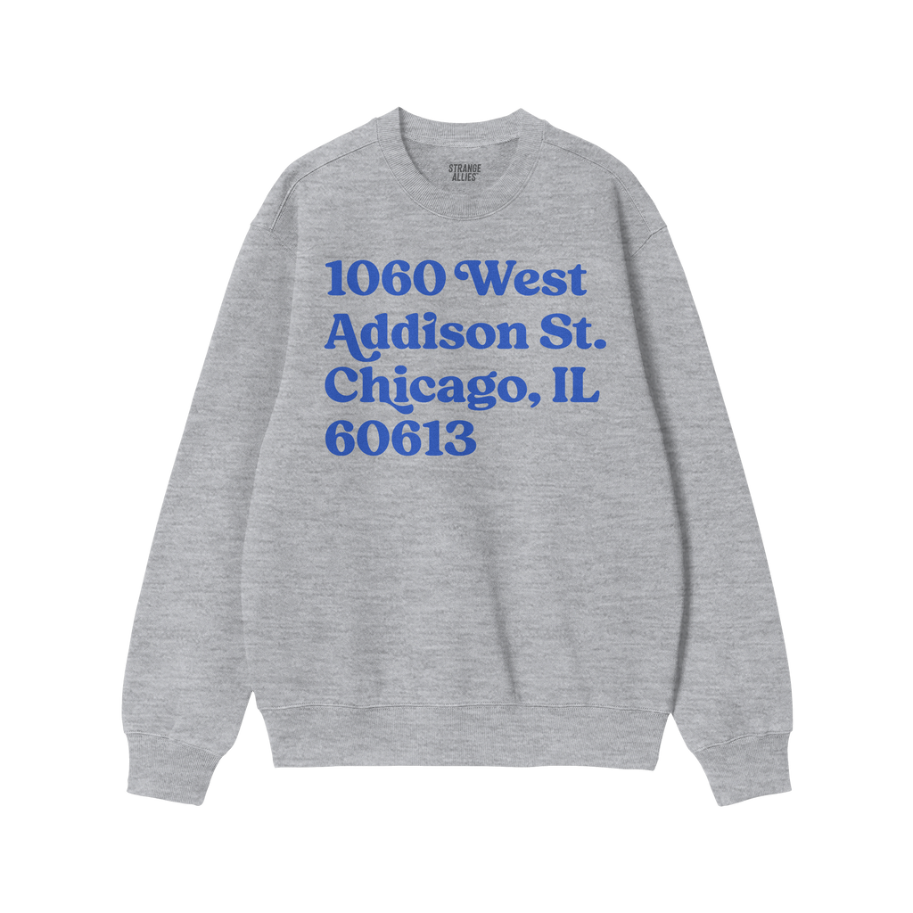 Chicago Baseball Stadium North Side Address Sweatshirt