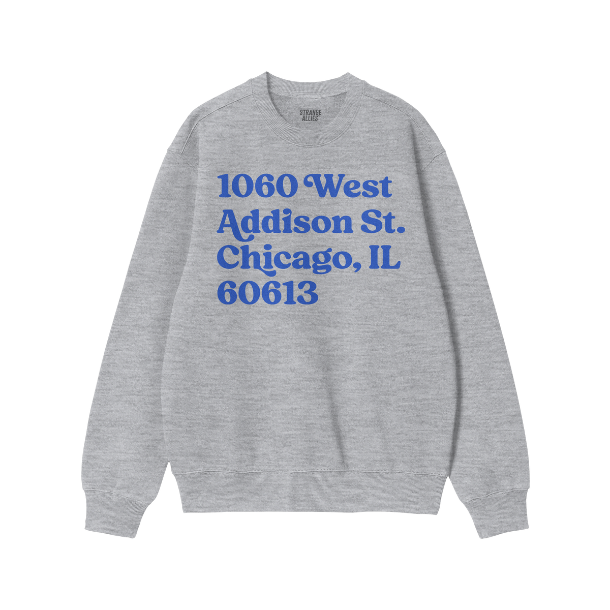 Chicago Baseball Stadium North Side Address Sweatshirt