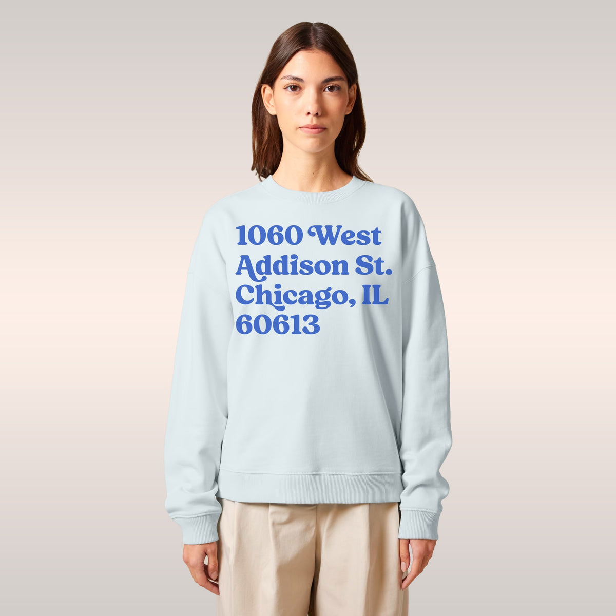 Chicago Baseball Stadium North Side Address Sweatshirt