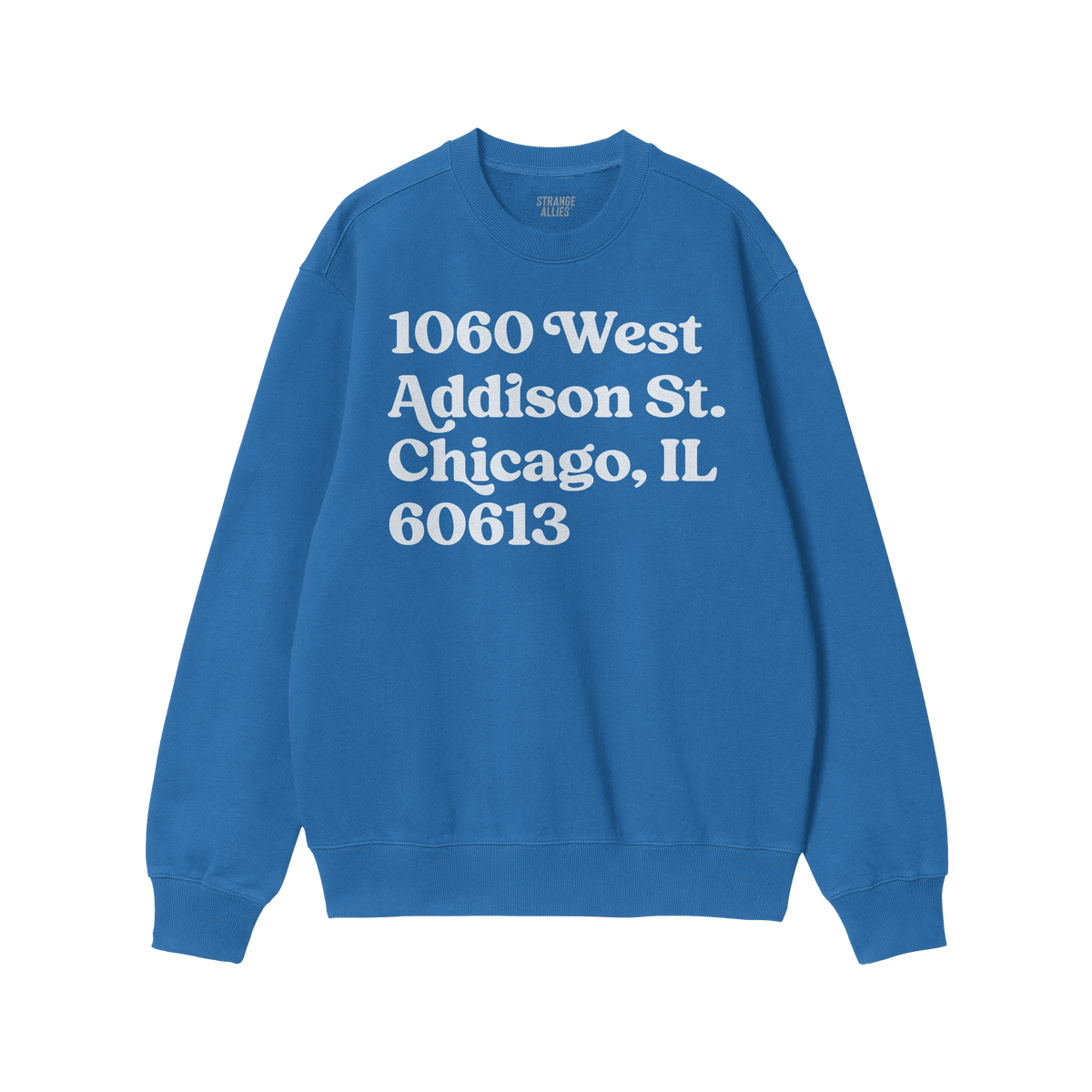 Chicago Baseball Stadium North Side Address Sweatshirt