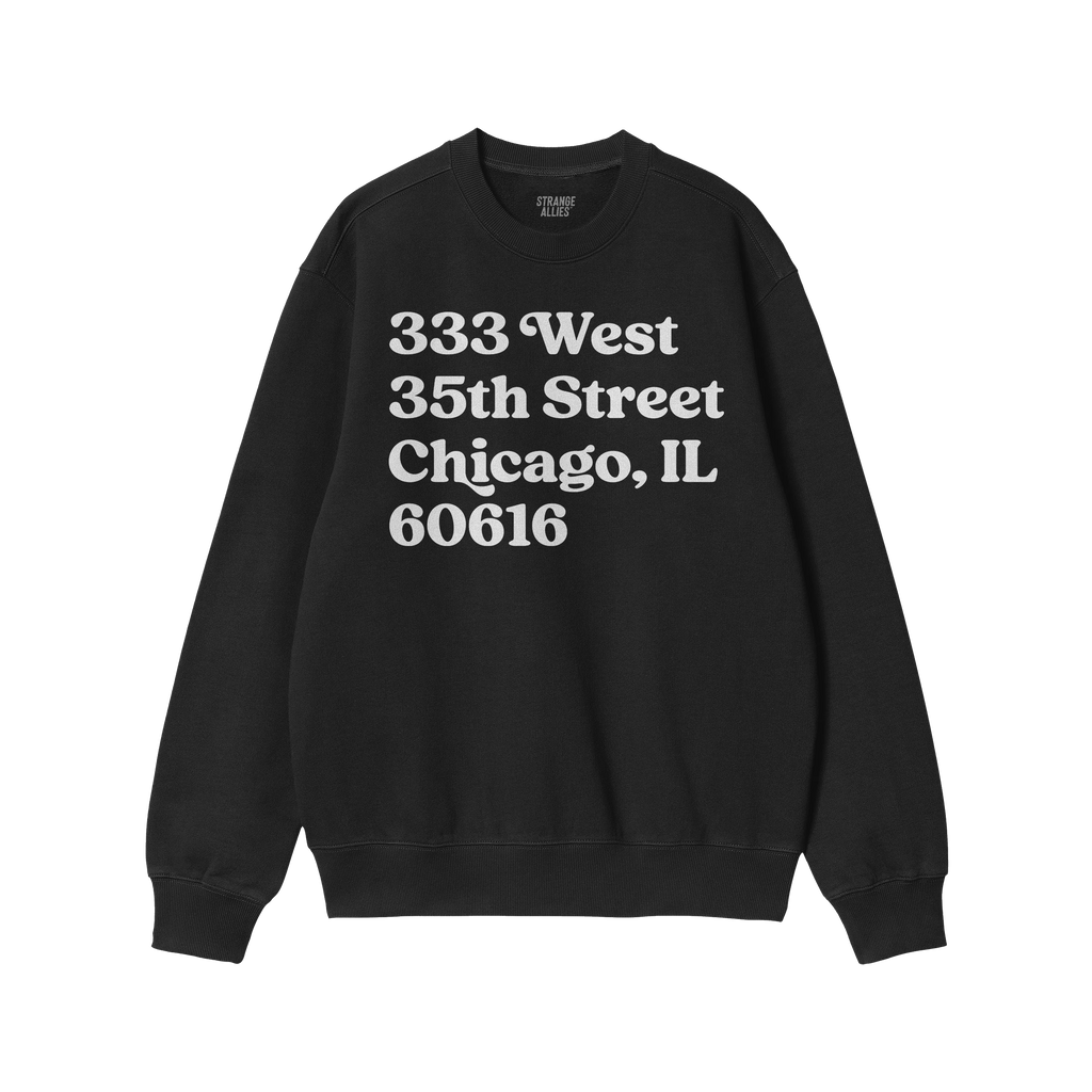 Chicago Baseball Stadium South Side Address Sweatshirt