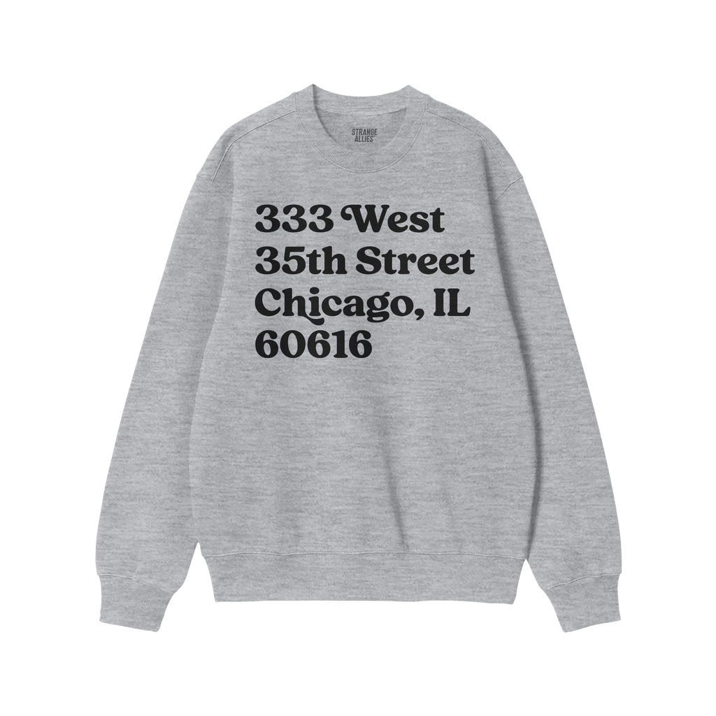 Chicago Baseball Stadium South Side Address Sweatshirt