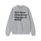 Chicago Baseball Stadium South Side Address Sweatshirt