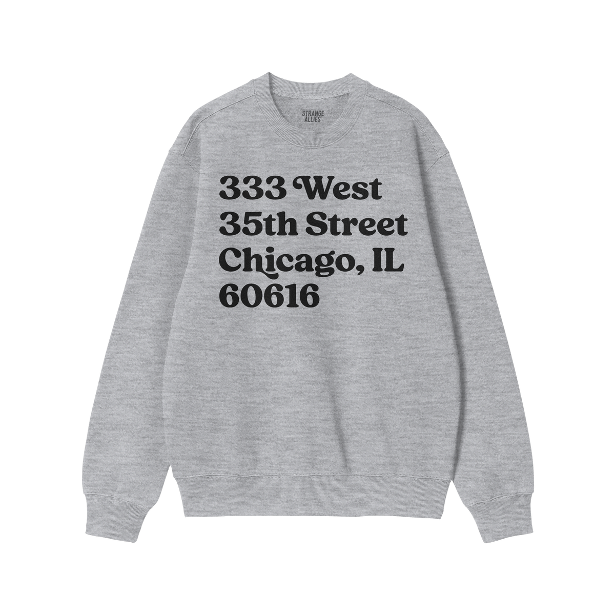 Chicago Baseball Stadium South Side Address Sweatshirt