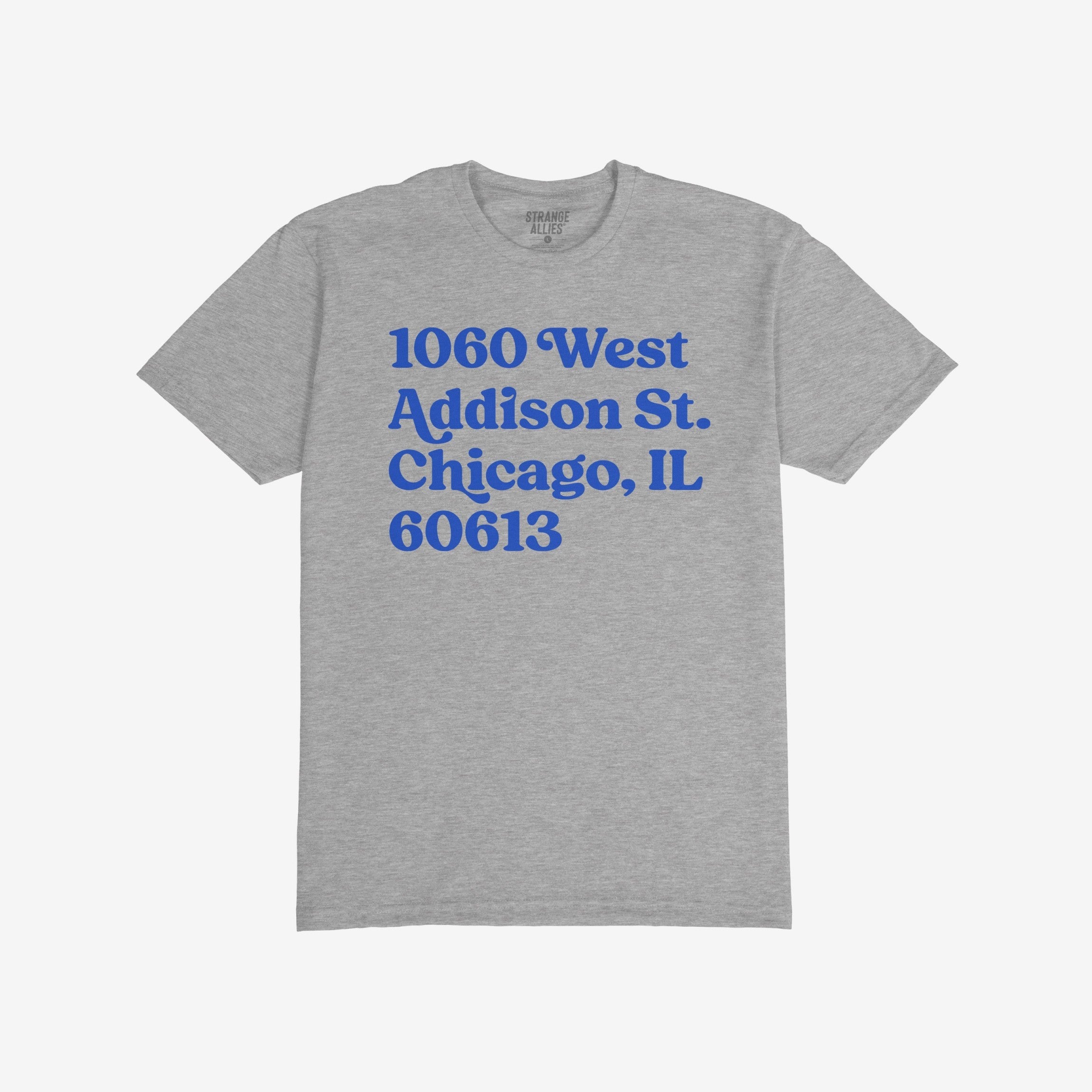 Chicago Baseball Stadium North Side Address T-shirt