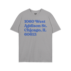 Chicago Baseball Stadium North Side Address T-shirt