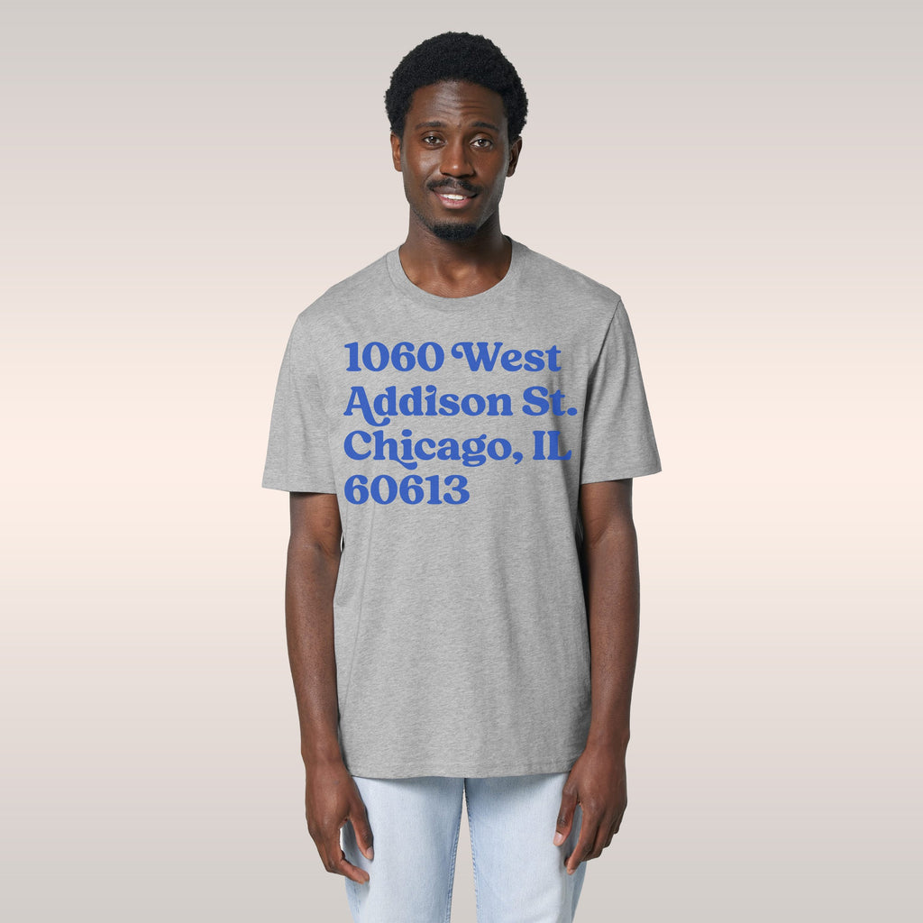 Chicago Baseball Stadium North Side Address T-shirt