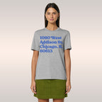 Chicago Baseball Stadium North Side Address T-shirt