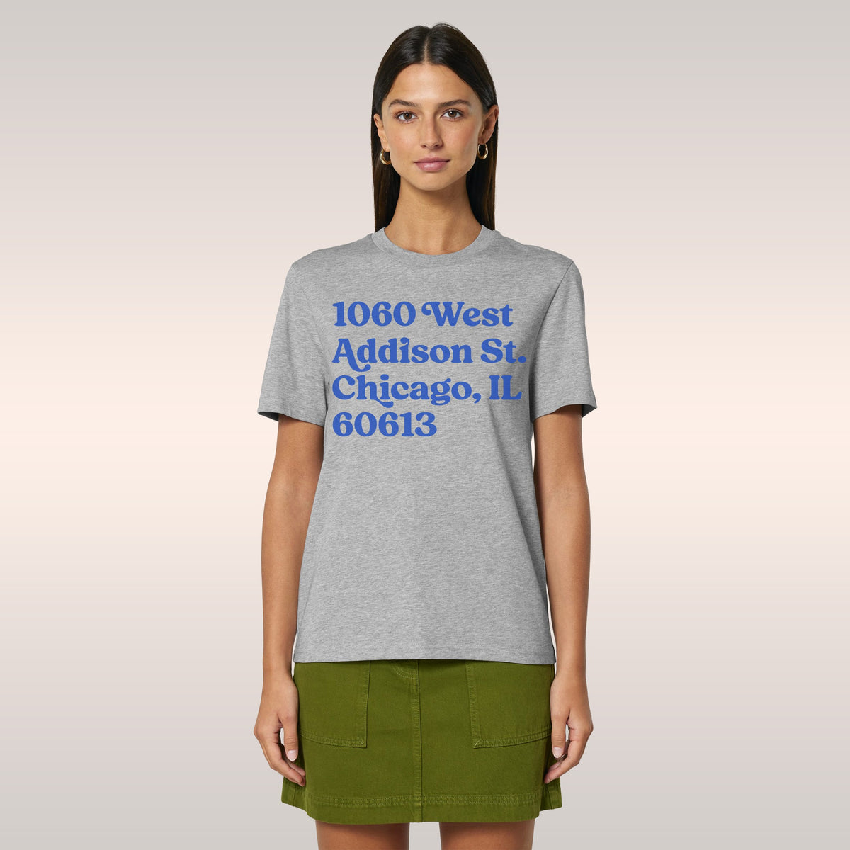 Chicago Baseball Stadium North Side Address T-shirt