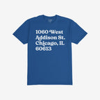 Chicago Baseball Stadium North Side Address T-shirt