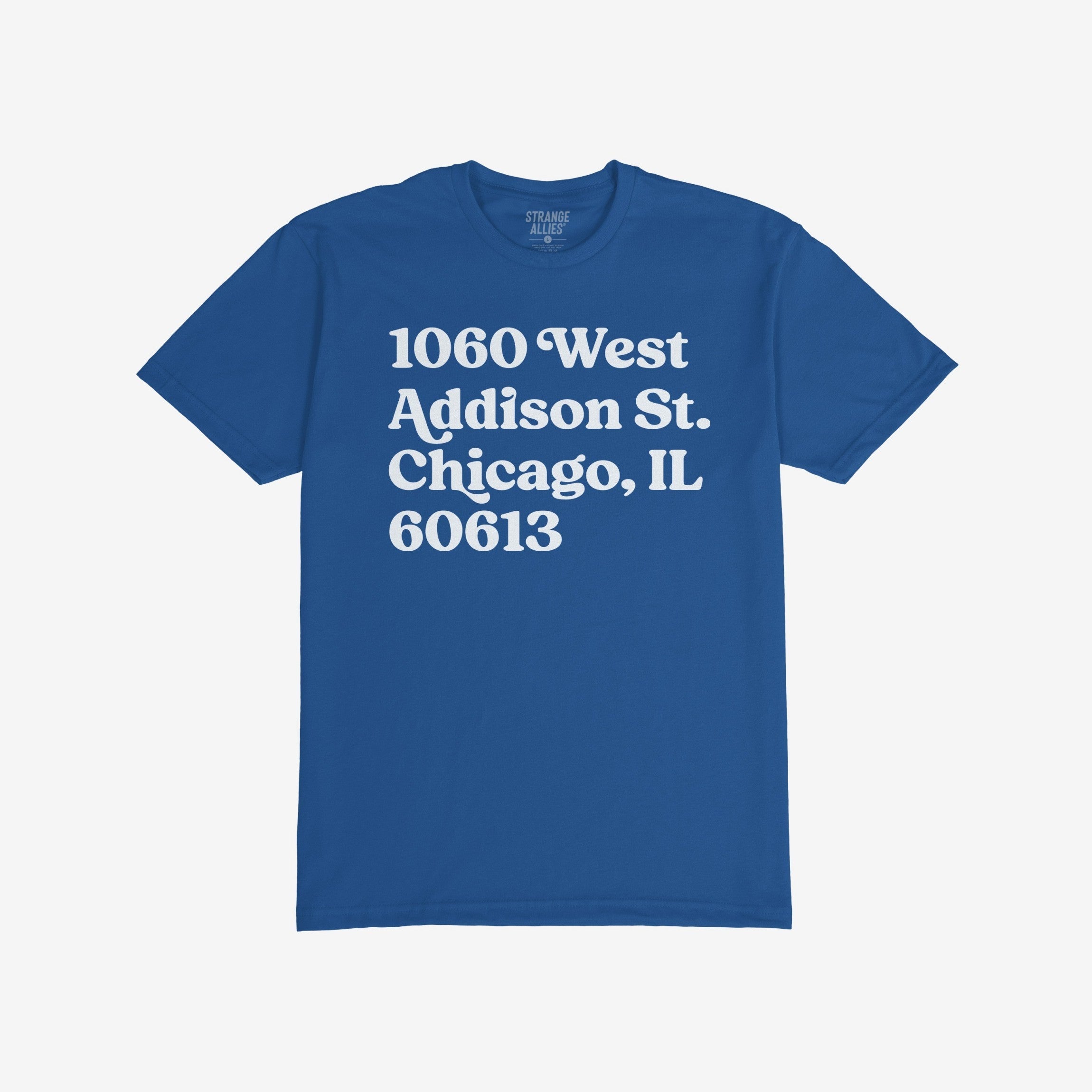 Chicago Baseball Stadium North Side Address T-shirt