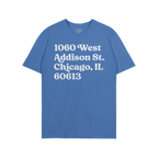 Chicago Baseball Stadium North Side Address T-shirt