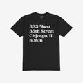 Chicago Baseball Stadium South Side Address T-shirt