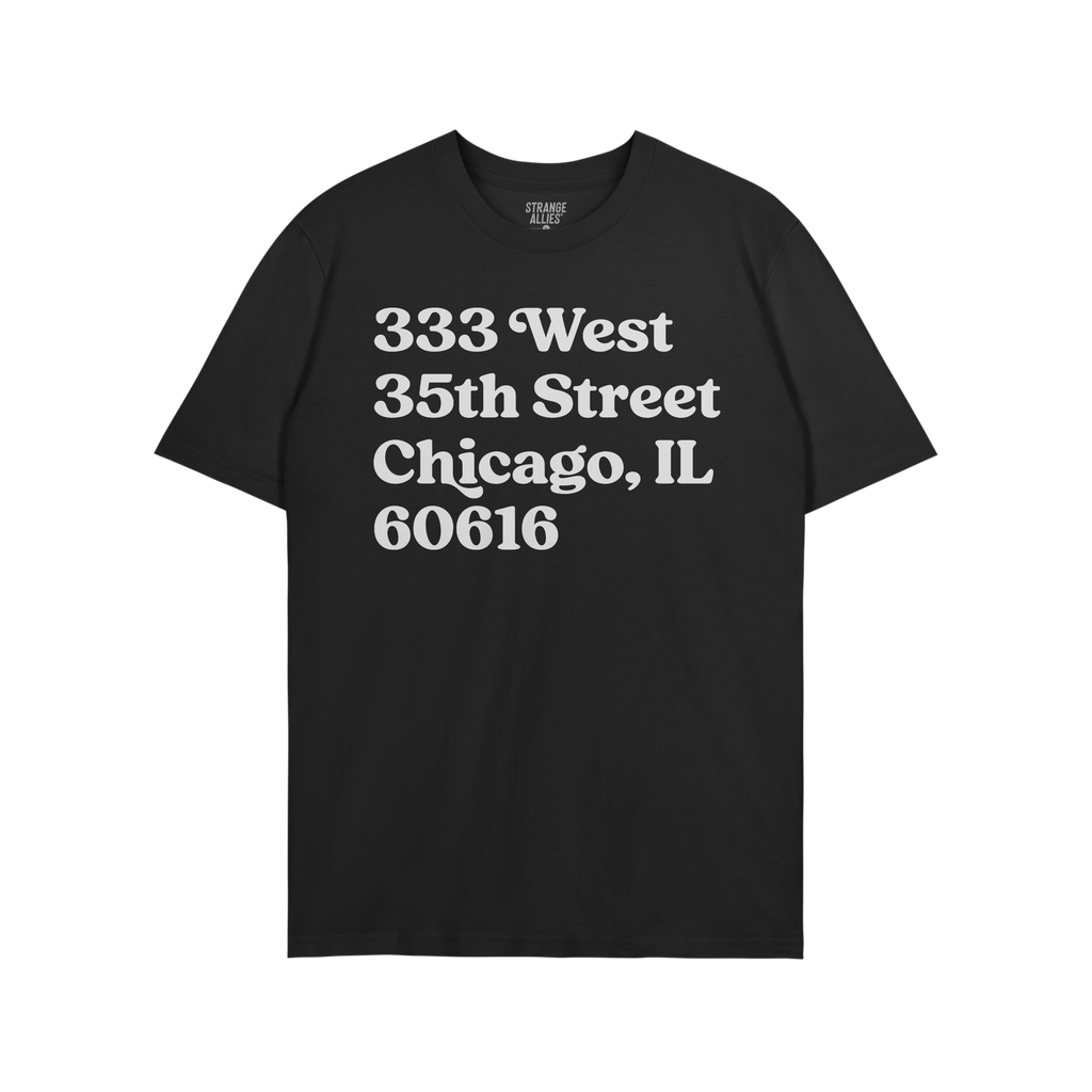 Chicago Baseball Stadium South Side Address T-shirt