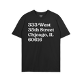 Chicago Baseball Stadium South Side Address T-shirt