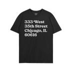 Chicago Baseball Stadium South Side Address T-shirt