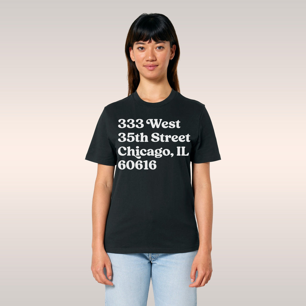 Chicago Baseball Stadium South Side Address T-shirt