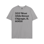 Chicago Baseball Stadium South Side Address T-shirt