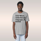 Chicago Baseball Stadium South Side Address T-shirt