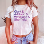 Clark Addison Waveland Sheffield Women's Baby Tee