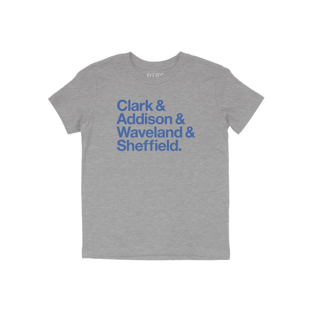 Clark Addison Waveland Sheffield Kids T-shirt