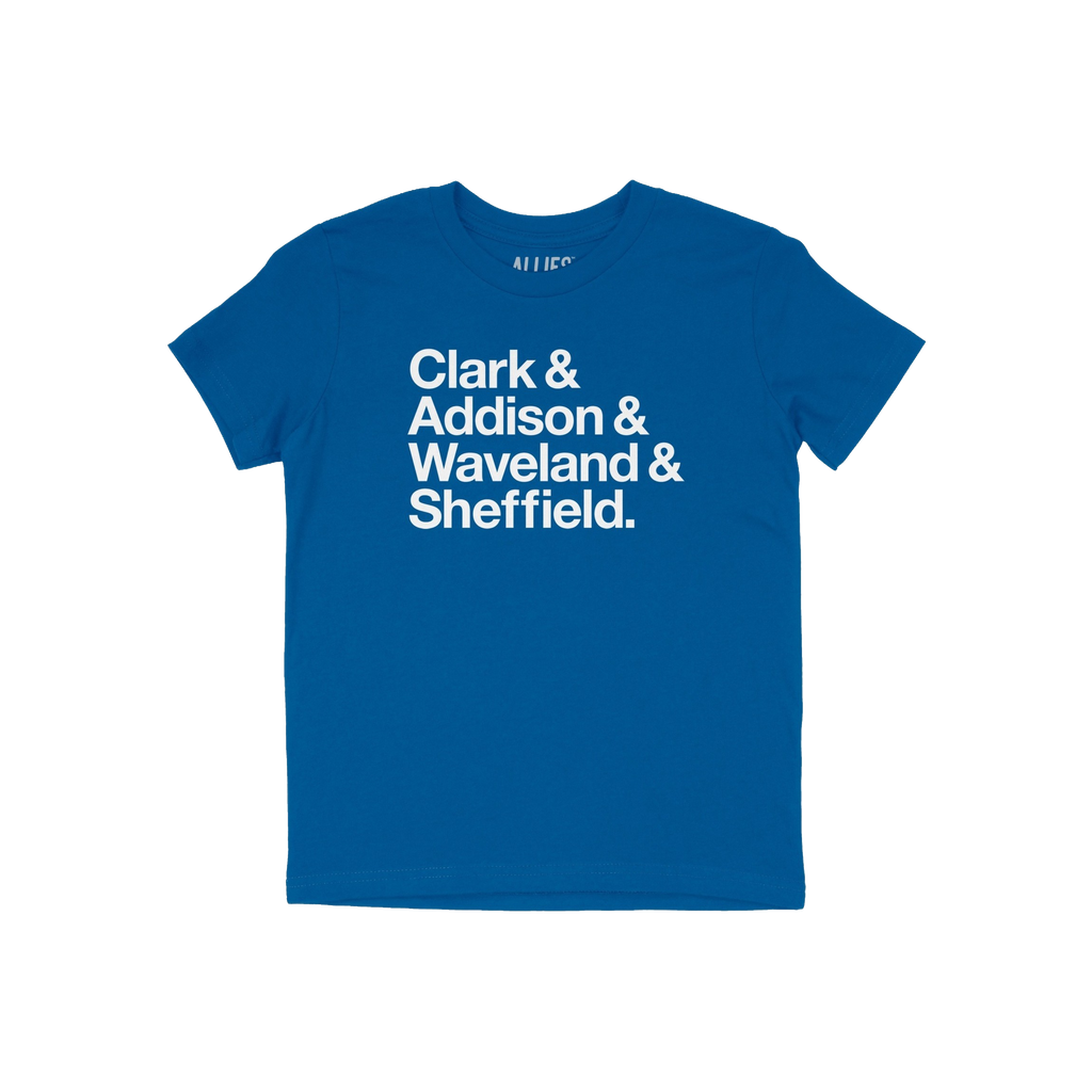 Clark Addison Waveland Sheffield Kids T-shirt