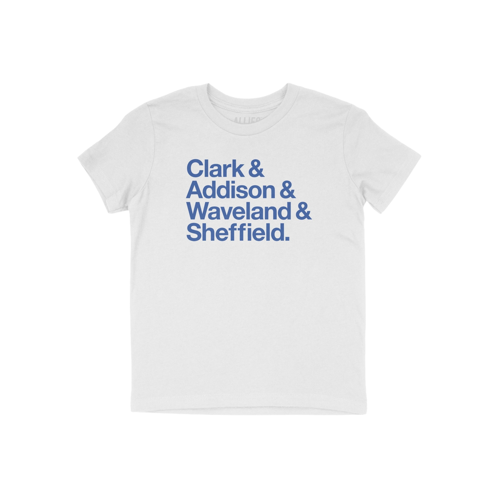 Clark Addison Waveland Sheffield Kids T-shirt
