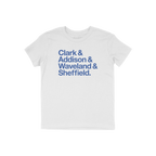 Clark Addison Waveland Sheffield Kids T-shirt
