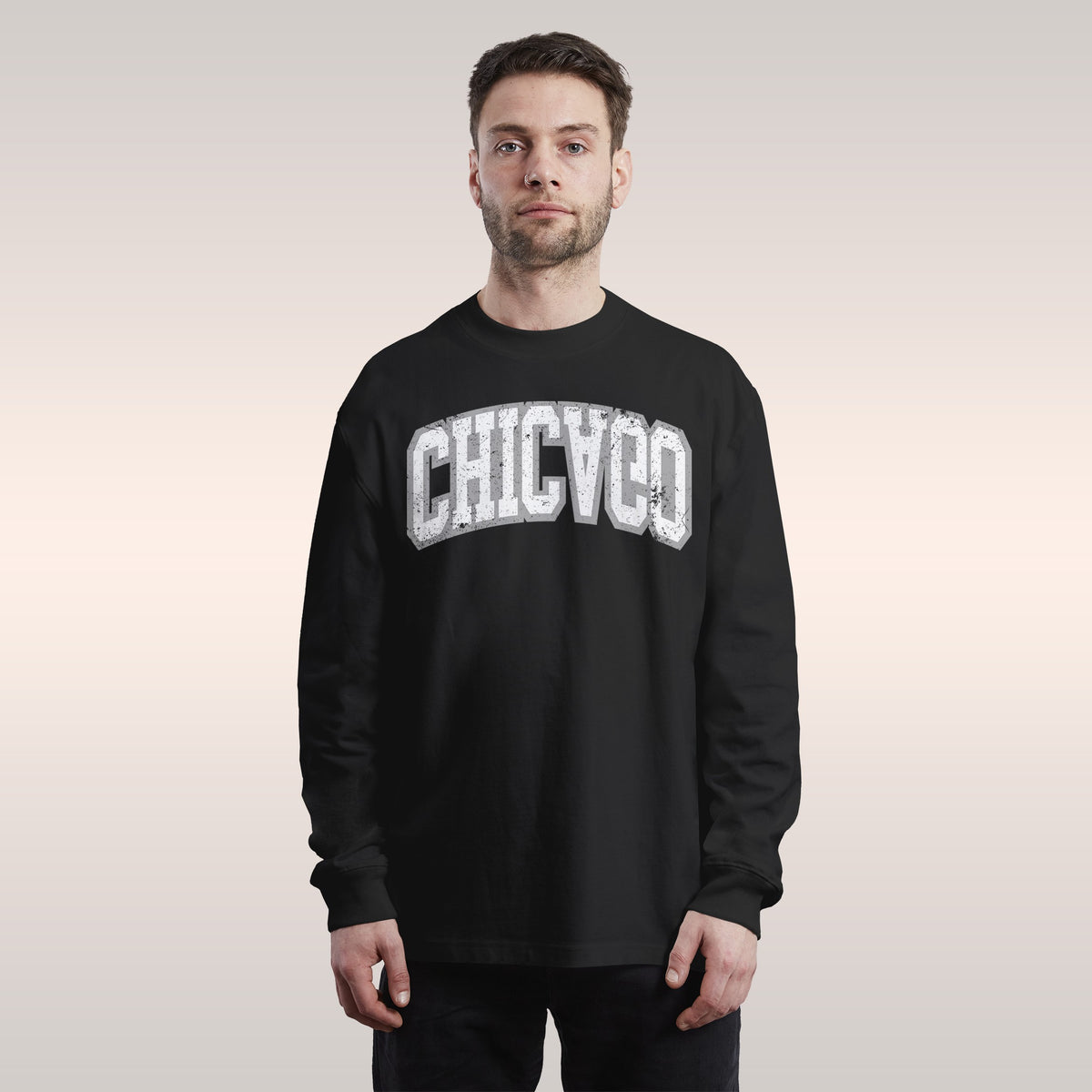 Chicago Flipped Long Sleeve T-shirt