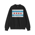 Chicago Gadsden Flag Shirt with a distressed Chicago city flag graphic and DON’T TREAD ON US slogan, symbolizing resistance