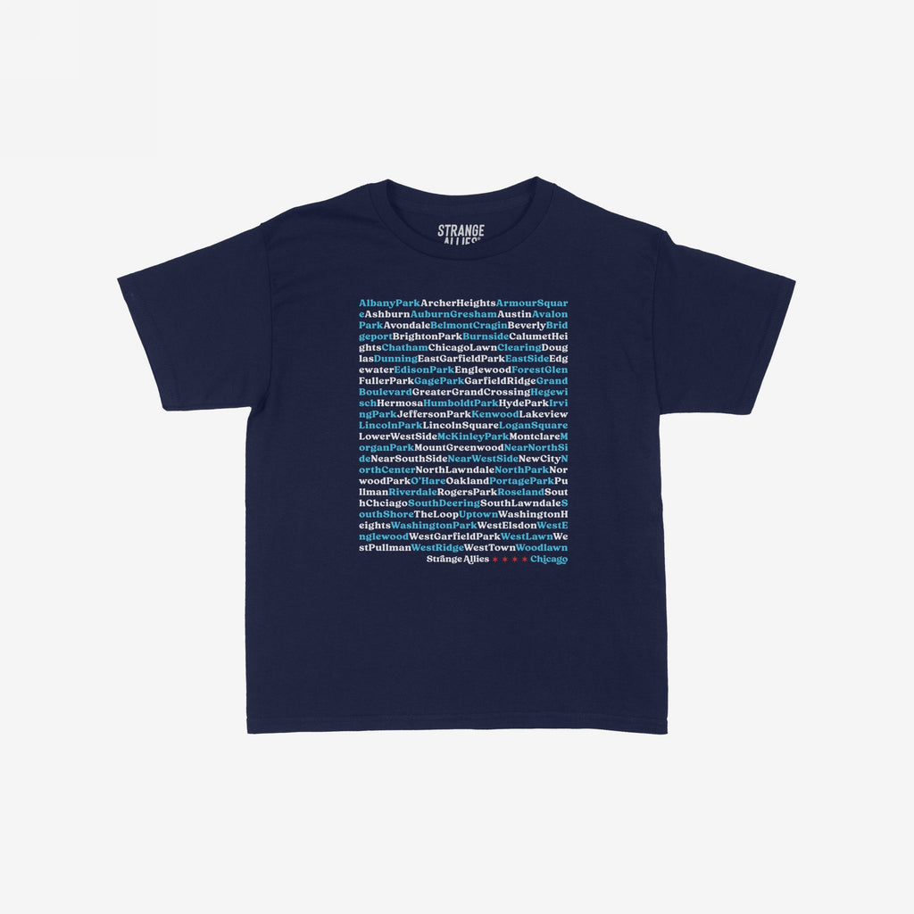Chicago Neighborhoods Women's Baby Tee