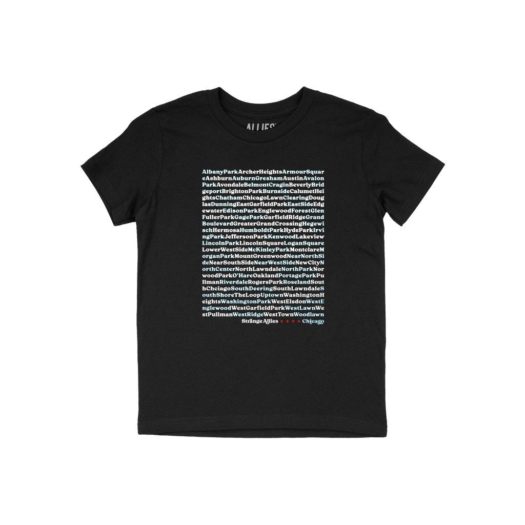 Chicago Neighborhoods Kids T-shirt