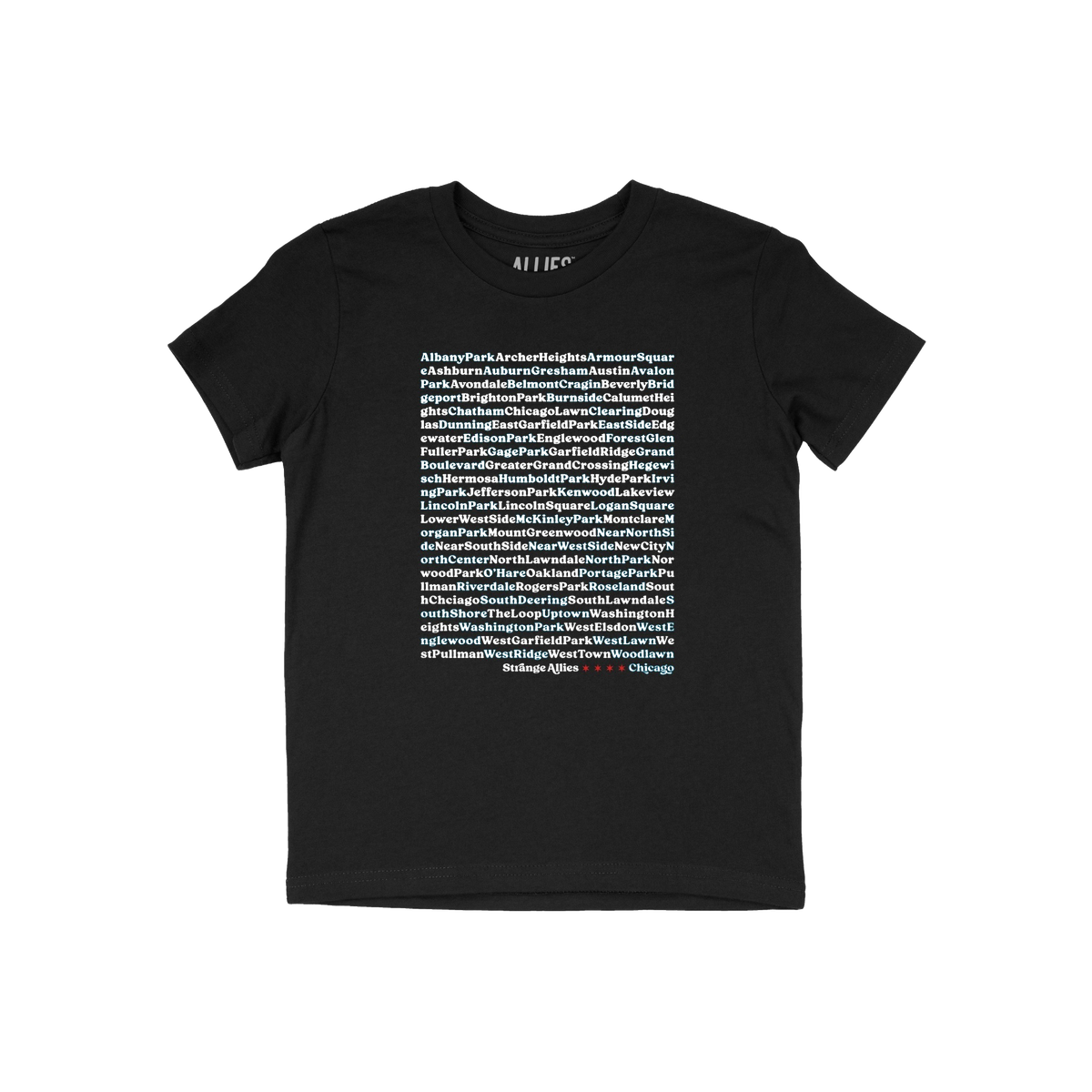 Chicago Neighborhoods Kids T-shirt