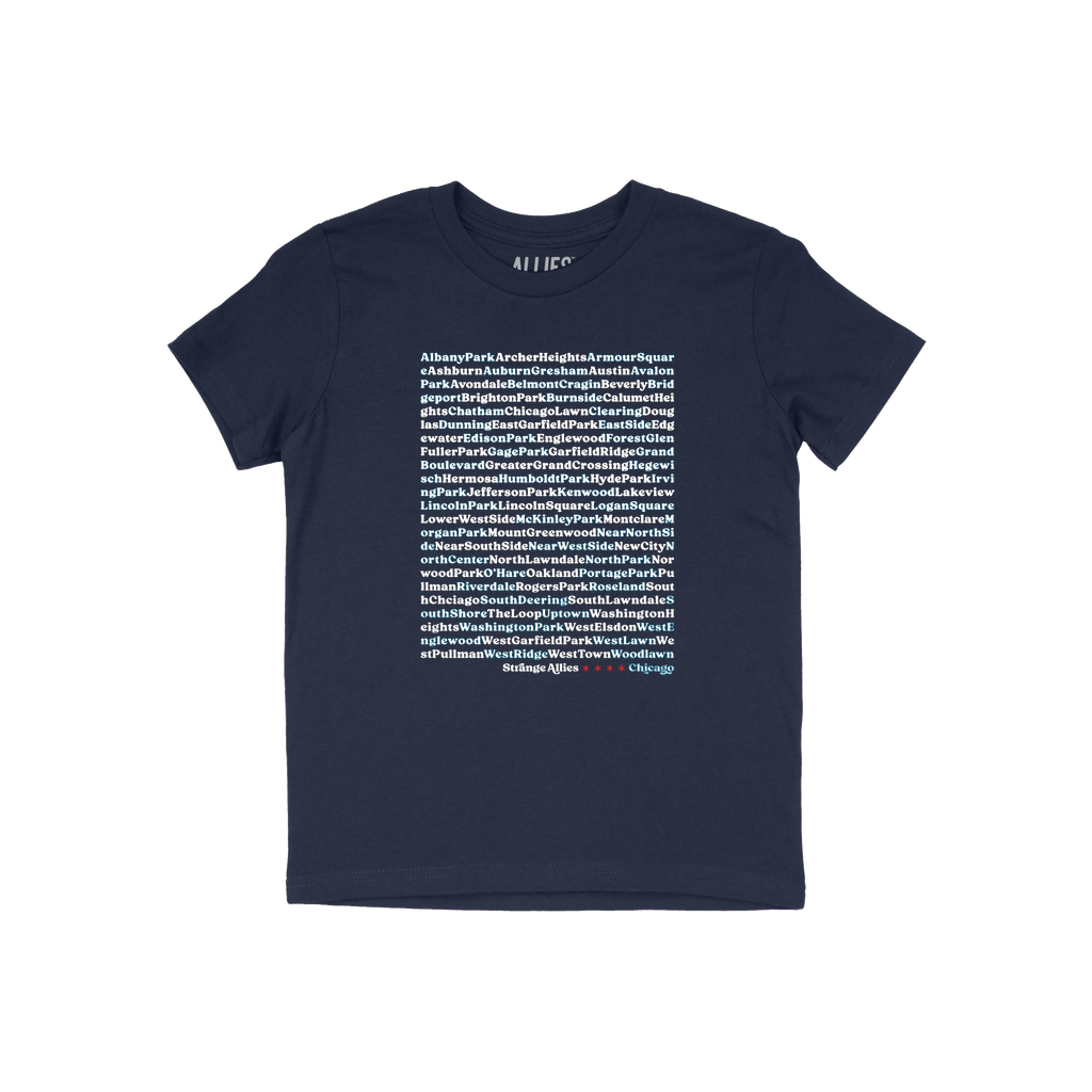 Chicago Neighborhoods Kids T-shirt