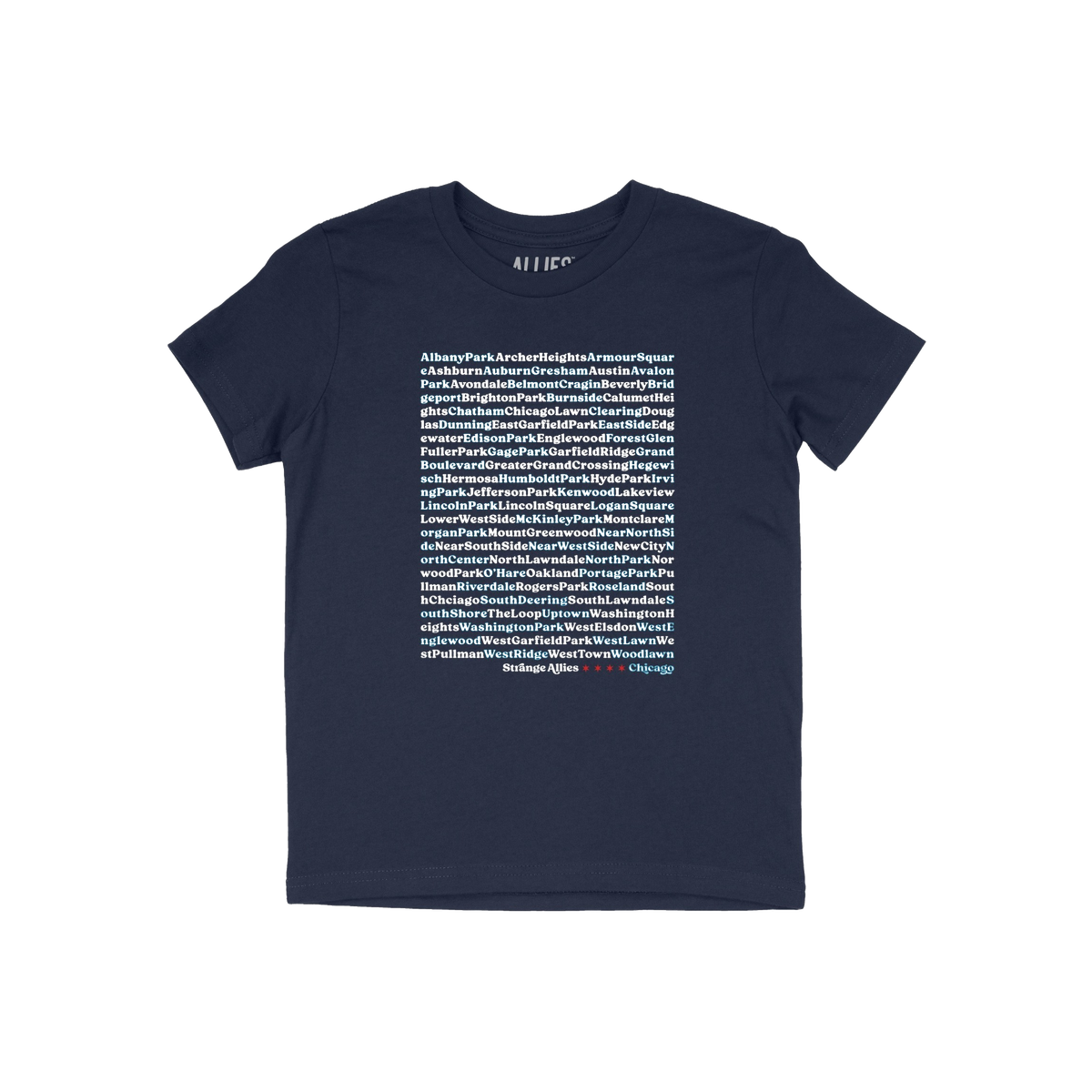Chicago Neighborhoods Kids T-shirt