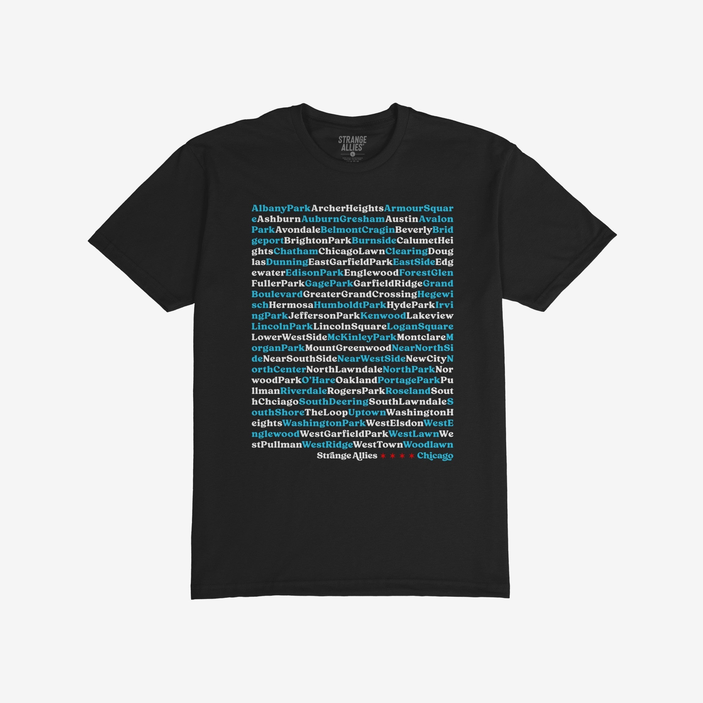 Chicago Neighborhoods T-shirt