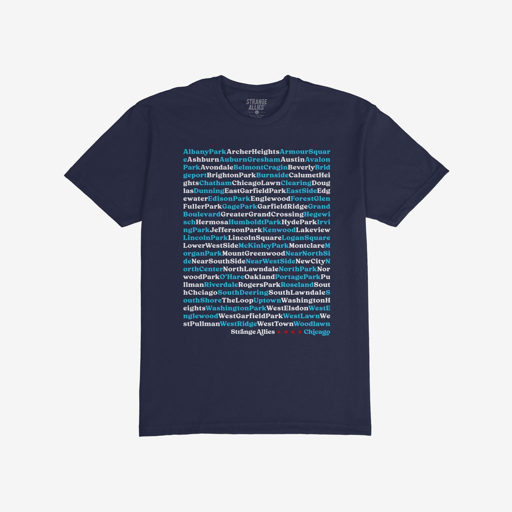 Chicago Neighborhoods T-shirt