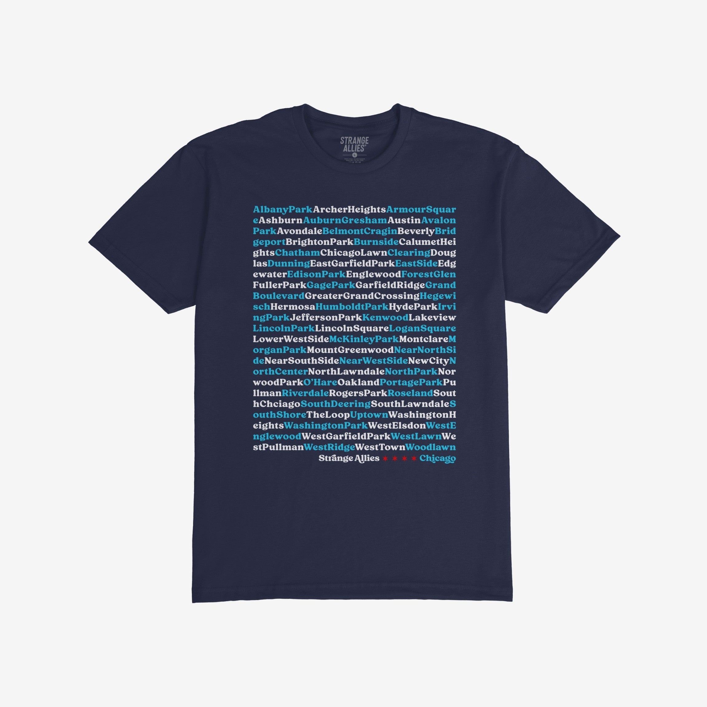 Chicago Neighborhoods T-shirt