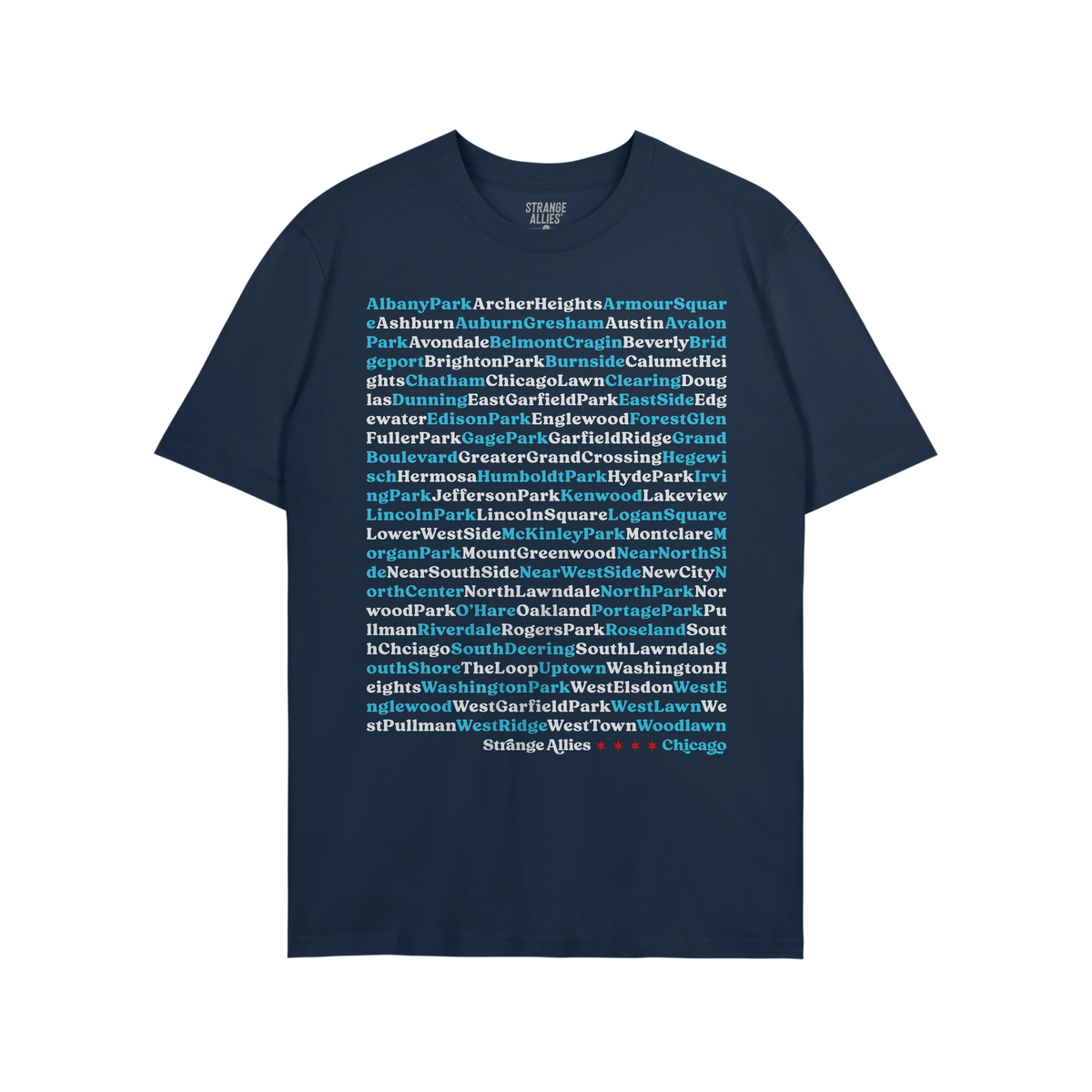 Chicago Neighborhoods T-shirt