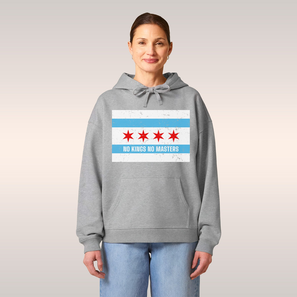 Chicago No Kings Flag Hoodie