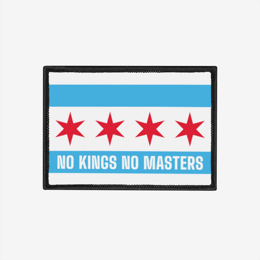 Chicago Flag No Kings Patch